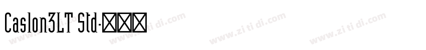 Caslon3LT Std字体转换